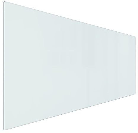 vidaXL Kaminofen Glasplatte Kaminplatte Kaminglas Ofenglas Bodenplatte Funkenschutzplatte Glasbodenplatte Kaminbodenplatte Rechteckig 120x50cm