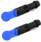 MODOAO Blu Torce LED Luce, Confezione da 2, Zoomable Torce Impermeabili con Clip, 3 Modalità Luce, per Campeggio, Pesca Notturna, Escursionismo, Visione Notturna, Emergenza e Uso Giornaliero