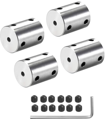 4Pcs 4mm auf 4mm Starre Motorwelle Kupplung Kupplung Hülse Kupplung Adapter für 3D Drucker RC Motor Zubehör