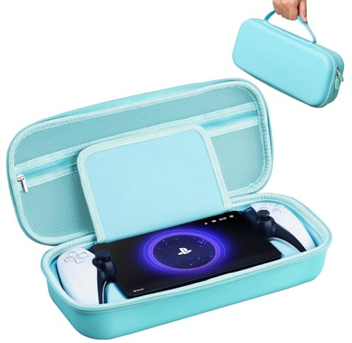 CoBak Carry Case for PlayStation Portal | Handheld Hard Shell for PS5 Console Hold Accessories and Travel and Storage Protection for Headset Charger Headset & More, Green