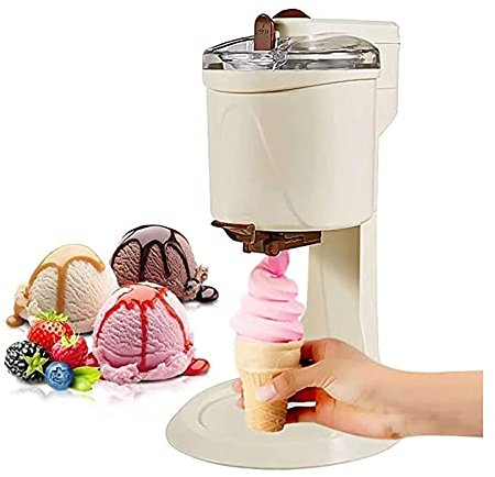 PASPRT Máquina para Hacer Helados, Cocina casera DIY, Mini Servicio Suave de Frutas automático, contenedor congelador para Servir Frutas Completamente automático
