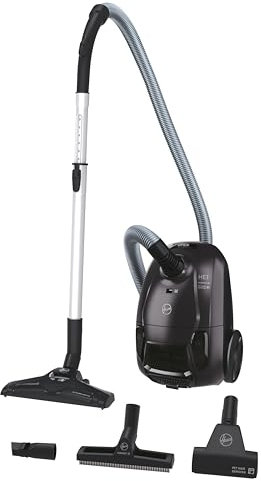 Hoover HE1 Home Aspirateur Traineau Avec Sac Compact et Puissant HE120PET, Haute-performance sur Sols Durs et Moquettes, Brosse Parquet & Brosse Spéciale Animaux, Filtre Lavable,Grande Capacité 2,5L