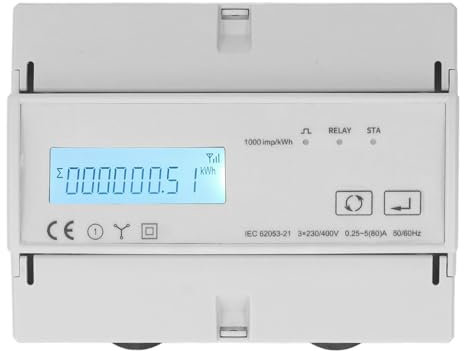 Compteur d'électricité triphasé bidirectionnel LCD rétroéclairé 85-270V compteur d'énergie d'entrée 3X230 400V