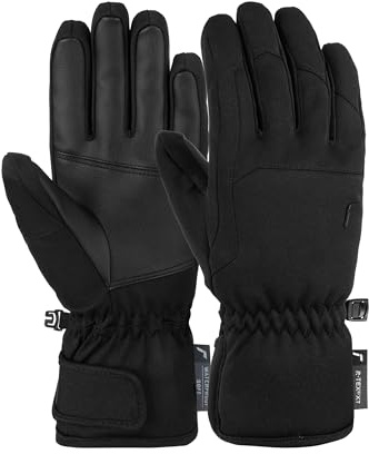 Reusch Winterhandschuhe Damen | extra warm, wasserdicht & atmungsaktiv | winddichte Skihandschuhe mit Klettverschluss & Softshell, für Alltag, Freizeit & Wintersport, Größe 6-8,5, Keira R-TEX XT