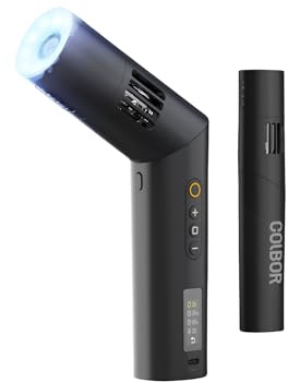 COLBOR Nebelmaschine CF5 Cine Flare mit Lichtern, 25 Stufen Dichte, kabellose Fernbedienung, Rauchmaschine, Fotografie f r Streaming, Partys, Hochzeiten, B hne, inklusive externem flexiblem Schlauch