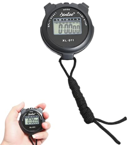 NHQZ Cronómetro deportivo, reloj digital electrónico con cuenta regresiva, cronómetro para correr, deportes y gimnasio, para atletas, entrenadores y árbitros.