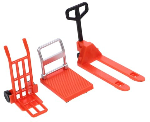 ORFOFE Jouets Miniatures Véhicules de Construction Chariot à Main et Chariot Élévateur Mobilité et Réaliste pour Garçon Fille Créatifs