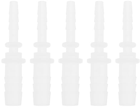 YINETTECH Schlauchverbinder aus Kunststoff, 4 mm auf 8 mm, 54 mm Länge, kompatibel mit Kaltwasserdüsenrohren, 5 Stück