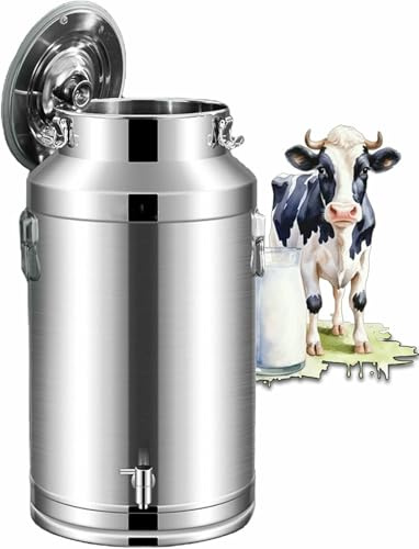 5L/9L/14L/18L Stainless Milk Bucket Milk Cans Wine Pail Milk Churn Pot Oil Storage Barrel Water Jug for Liquid Storage and Transport