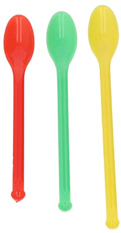 Garosa Cuchara de Laboratorio, Herramienta de Medición de Doble Extremo de Plástico, Juego de Cucharas de Laboratorio de 60 Piezas para Mezclar y Tomar Muestras