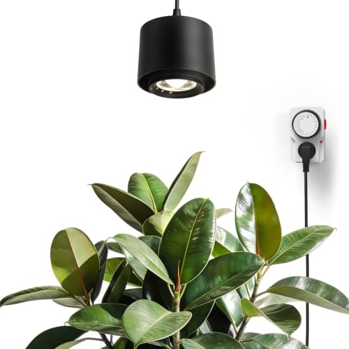 Barrina TR40 Hänge-Grow Lampe für Zimmerpflanzen, 40W, Vollspektrum 4000K | Verstellbarer Abstrahlwinkel (15°–60°), Hoher PPFD, Pflanzenlampe mit Timer, für den Indoor-Anbau Großer Pflanzen