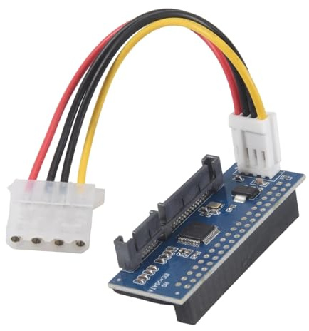 Ocnvlia Adaptateur IDE vers SATA HDD 3.5 IDE vers SATA Disque dur Convertisseur SATA Adaptateur PATA IDE 40 broches vers SATA 22 broches Connecteur de disque dur