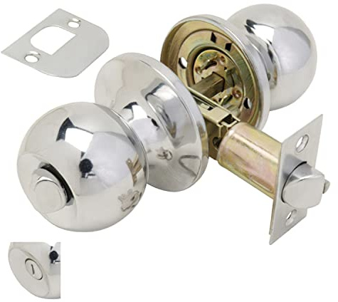 Pomo Puerta Wolfpack Con Condena Cromado Para Baños