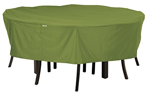 Classic Accessories SODO Runde Gartentisch/stuhl Schutzhülle L, Abdeckung Gartenmöbel, Abdeckung Aus Reißfestem Material Mit Belüftungsöffnungen, Schutz Vor Wetterbedingungen, Cover Grün (238 X 58 Cm)