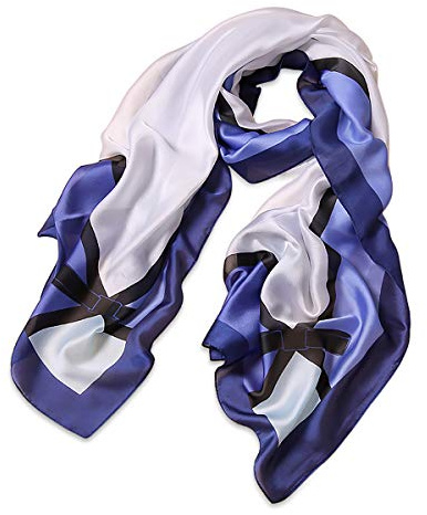 LumiSyne sidenhalsduk dam varm mjuk sidenduk klassisk rutig halsdukar rosett regnbåge färgglad tartan lång stola karo halsdukar solskydd kappa året runt