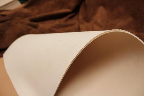 Zuschnitt-Auswahl: Kräftiges Blankleder, Dickleder, 5,3-5,5 mm dick! Punzierleder - pflanzlich gegerbt, für viele Projekte: Tasche, Köcher, Holster, Messerscheide usw.