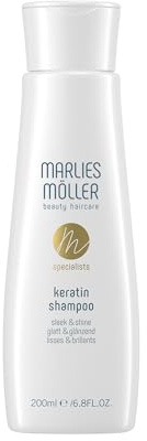 Marlies Möller Specialists Keratin sleek & shine Shampoo 200 ml – Keratin Haarshampoo - Für mehr Haarglanz & Geschmeidigkeit – Mit Anti-Frizz Effekt – Für alle Haartypen