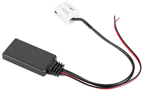 Qiilu Adaptador de Cable AUX Bluetooth, Adaptadores de Entrada Auxiliar de Audio Módulo Bluetooth de Coche de 12 Pines Adaptador de Cable AUX-IN Apto para E61 E62 E60