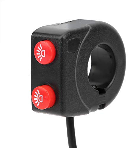 Interruttore faro moto, foro 22mm Interruttore faro moto universale manubrio fendinebbia Pulsante di controllo accensione/spegnimento