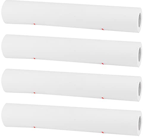 ZEONHAK 4 PCS White Easael Paper Roll, 30cm x 15m Painting Drawing Paper Roll, Large Art Sketching Paper Roll for Easel Write