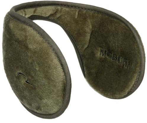 McBURN Calentador de Orejas Earband Mujer/Hombre - banda para las hombres otoño/invierno - talla única verde oliva