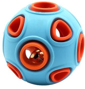 DONGKER Hundespielzeug Ball, Interaktives Hundeball mit Glöck/Licht, 4/8 cm Durchmesser, Hundespielzeugball für kleine mittlere große Hunde Katzen