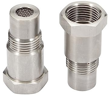 Emulatore Sonda Lambda 2 pezzi di Prolunga Sensore di Ossigeno M18 x 1,5 mm, Konuooer Filtro O2 Sensore di Ossigeno Sonda Lambda Adattatore 45 mm, per Impianto di Scarico Auto Accessori