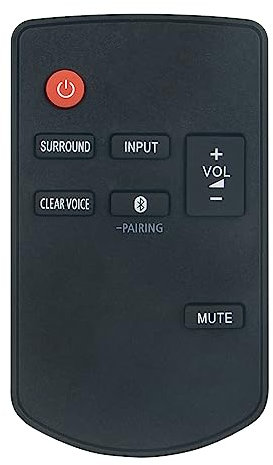 VINABTY Nuovo N2QAYC000102 Telecomando di ricambio Per Panasonic soundbar SCHTB8 SC-HTB8 SC-HTB8EG-K, SC-HTB8-EB, SC-HTB8EB-K, SC-HTB8-EG, SC-HTB8-GN SCHTB8GNK SCHTB8GN(K) SC-HTB8GNK SC-HTB8GN(K)
