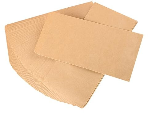 Ciieeo 2sätze Mini-briefumschläge Aus Naturpapier Blanko-umschläge Für Grußkarten Und Geschenkkarten Einfarbige Fotobriefumschläge Robust Und Reißfest Einfach Zu Verschließen