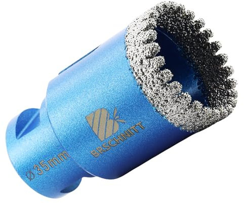 Fresa diamantata per piastrelle 35mm - BRSCHNITT M14, fresa diamantata per piastrelle in porcellana, ceramica, marmo e granito, per smerigliatrice angolare