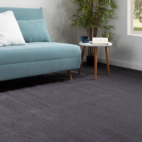 Steffensmeier Teppichboden Lipari Meterware | Auslegware für Kinderzimmer Wohnzimmer Schlafzimmer | Anthrazit, Größe: 100x300 cm