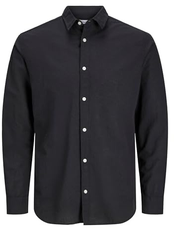 JJEBREEZE skjorta LS SN PLS, svart, 3XL