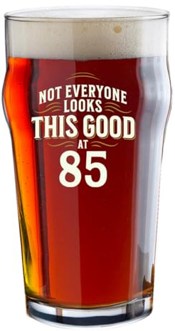 D Design Invent Print! 85th Birthday Beer Glass Gift Funny Printed Tankard Beer Mug for Men Women Age 85 Year Old Gift Idea Keepsake Happy Birthday - 570ml