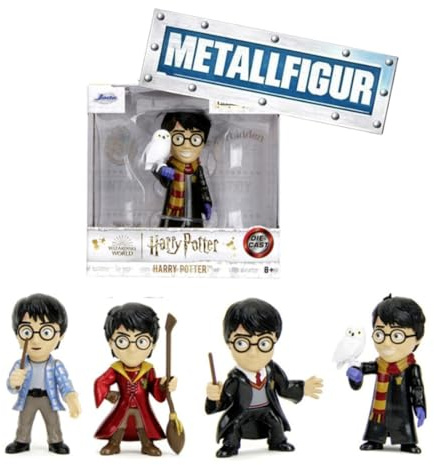 Jada Toys Harry Potter Figur (1 Stück) - Zufällige Auswahl aus Vier Verschiedene Sammelfiguren aus Metall (Harry Potter) für Fans und Sammler ab 8 Jahre, Auswahl per Zufallslos, 6,5cm