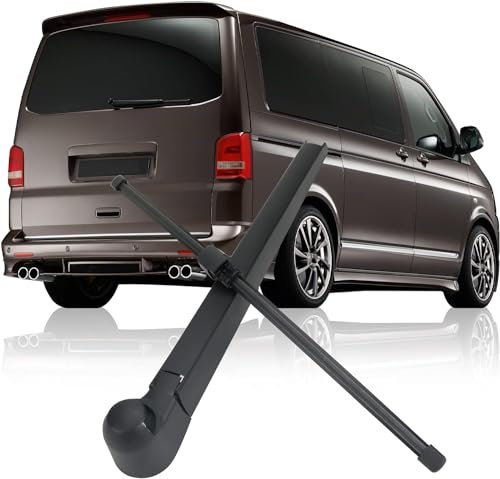 zjlgs Hinterer Scheibenwischerarm Ersatz für VW T5 Caddy 2003-2019 Multivan Transporter, Heckscheibe Heckscheibenwischerarm Dauerhaft Heckscheibenwischerarm Wischer Set