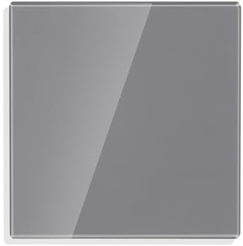 CNBINGO Interruptor de botón basculante grande, placa de pared de cristal, interruptor eléctrico de luz única