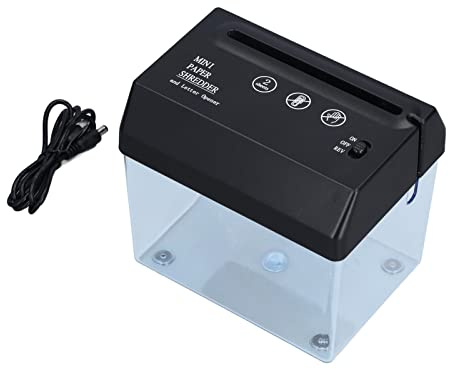 Mini-Aktenvernichter, USB, Kleiner Aktenvernichter, A6-Papierschneider, Wiederaufladbarer Elektrischer Aktenvernichter, Tragbare Papierschneidemaschine für Zuhause, Büro, Schule,