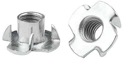 T-Muttern, Gewindeeinsätze, 50 stücke M3 M4 M5 M6 M8 M10 M12 T-mutter Blind Pronged Insert T-Mutter for Holz Möbel hardware(M12)