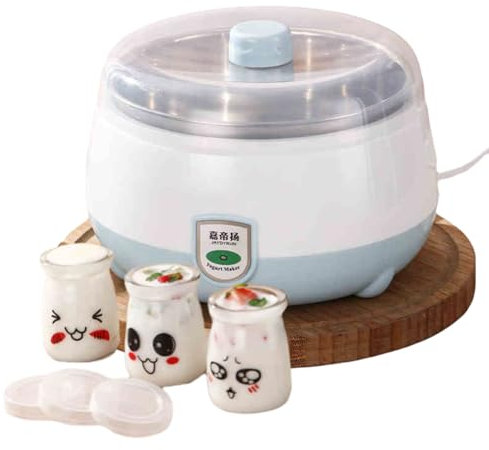 Electric Yoghurt Making Machine,Intelligent Yoghurt Machine,Probiotic Yogurt Maker,Home Yogurt Machine,Easy Cleaning,Constant Temperature Fermentation,With 3 Dispensing Cups.