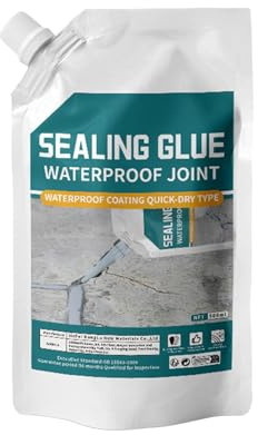 Crack Concrete Sealant, 500ml Cement Crack Filler, 8.5x5.43 Inches, Leak Preventer, Sturdy Repair Solution, Weather-Resistant Caulking Glue for Bathroom, Kitchen, Window Sills