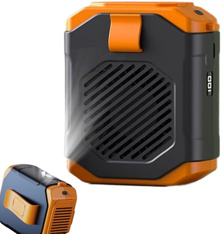 Ventilador de clip de cintura portátil - Ventilador portátil para cuello - Flashlight Outdoor Gadget Gadget para la deportiva de carreras para la deportiva de carreras para la