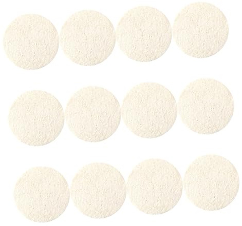 Alipis 12 Stück Wiederverwendbare Peeling Gesichtspads aus Natürlichem Luffa für Sanfte Hautreinigung und Tiefenreinigung im Gesicht bei Hautpflege Routine und Reisen
