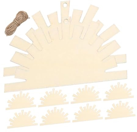 NUOBESTY 10Pcs Unfinished Wooden Slices for Crafts DIY Painting Wood Cutouts Bulk Natural Wood Chips for Party Decorations Wedding Supplies