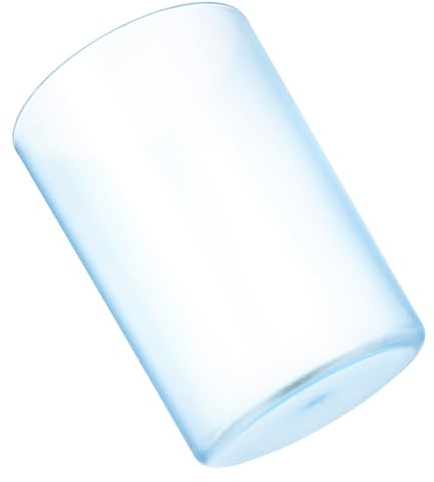 SHINEOFI Gobelet Transparent Bleu pour Salle de Bain Tasse à Eau en Plastique Porte-Brosse à Dents Polyvalent 1 Pièce Design Lisse Sécurisé pour Adultes et Garçon et Filles Accessoire
