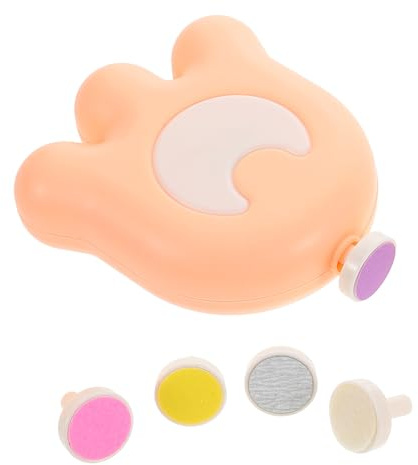 BESPORTBLE Cortauñas Eléctrico para Bebés Rosa, Lima de Uñas Segura con 5 Cabezales Multifunción, Cortaúñas Ultrasilencioso y para Recién Nacidos, Cuidado Infantil en Casa