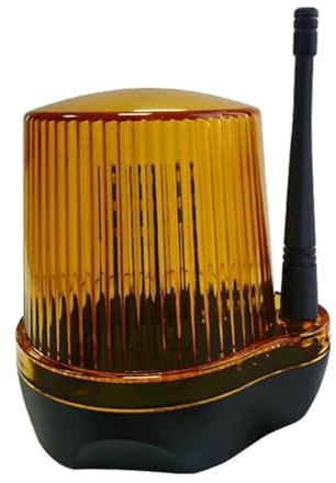 Frahou Lampe D'Alarme à LED Clignotante pour AC DC 24V 230VAC pour Sirène D'Ouverture de Portail/Barrière pour Portes Battantes et Coulissantes.