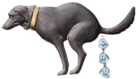 Rolig Hundkärlek Diamantbrosch, Parodi Rolig Brosch, Present Till Vänner, Jacka Och Väska Tillbehör