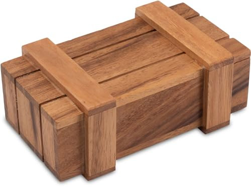 Schatztruhe Jumbo - Schatzkiste - Zauberkiste - Trickkiste - Denkspiel - Knobelspiel - Geduldspiel - Logikspiel aus Holz