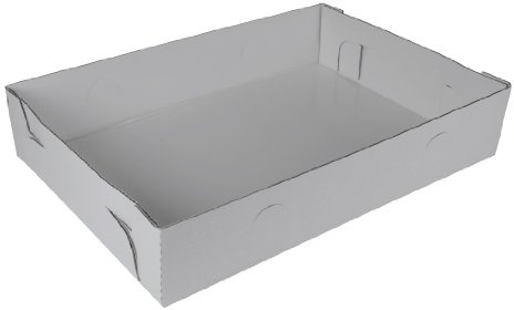 Southern Champion Tray 1192 Corrugated Greaseproof Full Sheet Cake Box Bottom, 26 Length x 18 Width x 5 Height, Bright White (Pack of 25)
