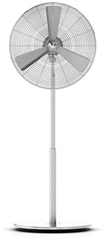 Stadler Form Stand-Ventilator Charly stand mit Schwenkfunktion, Höhenverstellung und einstellbarer Neigung, stabiler Standfuss, silber, 450 x 1300 x 400 mm